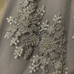 Net shalwar kameez with bead n embroidery